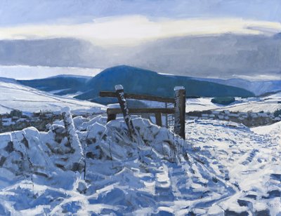 边界雪》，2012 年（布面油画） 作者 查尔斯·辛普森