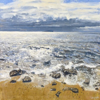 克雷尔海岸，2015 年（布面油画） 作者 查尔斯·辛普森