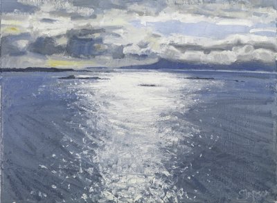 黑夜，2017（布面油画） 作者 查尔斯·辛普森