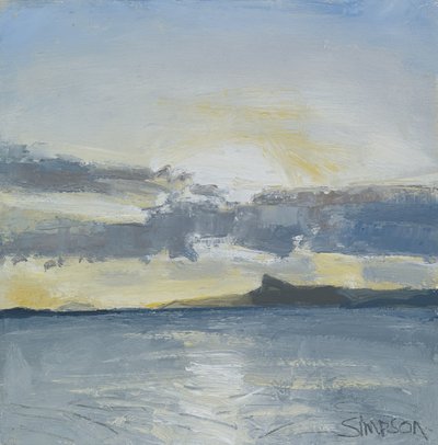 埃格岛，2013 年（布面油画） 作者 查尔斯·辛普森