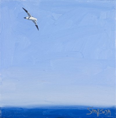 扬子鳄，2010 年（布面油画） 作者 查尔斯·辛普森