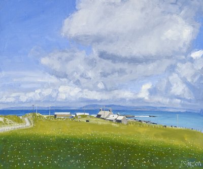艾奥纳农场，2013 年（布面油画） 作者 查尔斯·辛普森