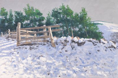 小木头，托伍德利，2017（布面油画） 作者 查尔斯·辛普森
