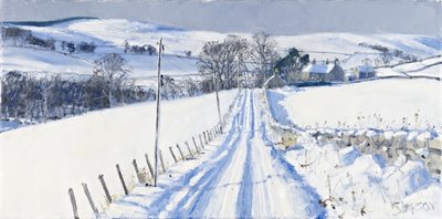 雪，纽荷尔，2010 年（布面油画） 作者 查尔斯·辛普森