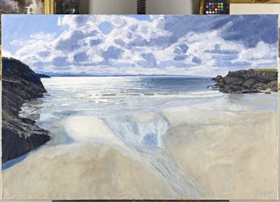 南方，Achiltibuie 遥远的地方，2011 年（布面油画） 作者 查尔斯·辛普森
