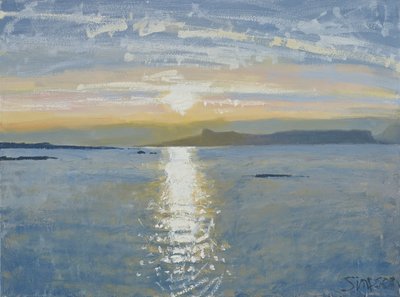 日落之海》，2013 年（布面油画） 作者 查尔斯·辛普森