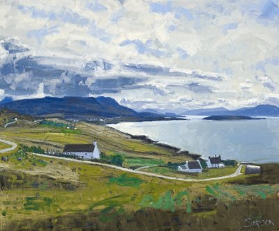 Towards Ben Mor Coigach，2011 年（布面油画） 作者 查尔斯·辛普森