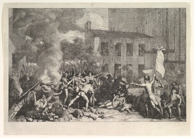 1789年7月14日攻陷巴士底狱1789年7月14日，攻占巴士底狱。 1793年。 作者 查尔斯·戴维宁