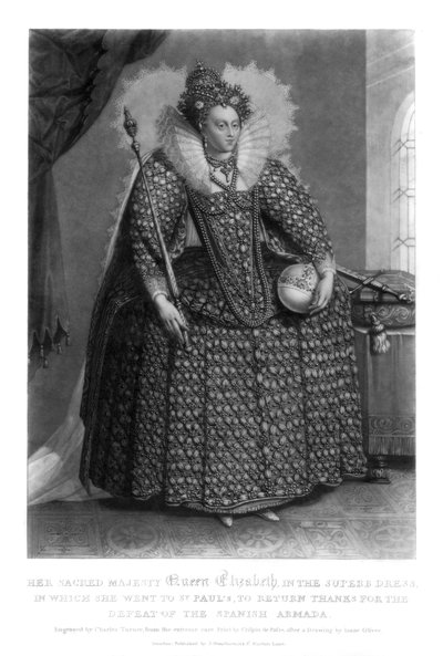 伊丽莎白女王（Queen Elizabeth I），1816年。 作者 查尔斯·特纳