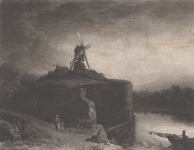 伦勃朗的磨坊，1823年。 作者 查尔斯·特纳