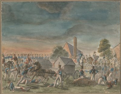 威灵顿公爵和布吕歇尔王子的会面，在美丽联盟附近，1818年 作者 查尔斯·特纳·沃伦