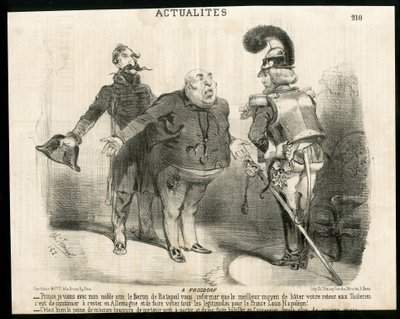 Charles Vernier (?-1887)在Le Charivari上的插图 - 关于 - 德国普鲁士，共和国总统，Frosdorf - Ratapoil 作者 查尔斯·韦尼尔