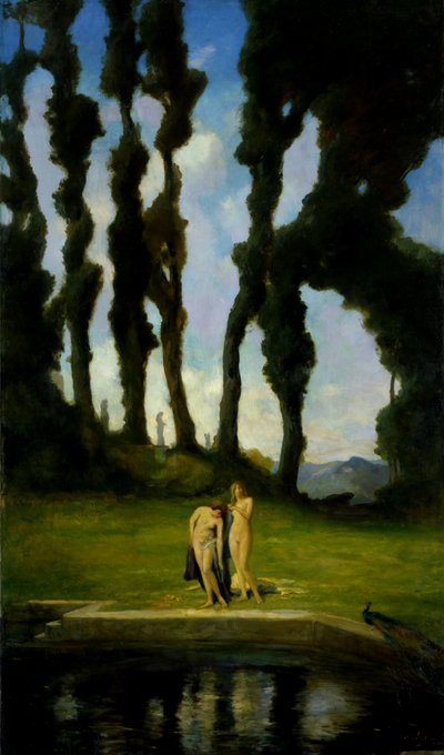 浴后，1910年。 作者 查尔斯·沃尔特·史蒂森