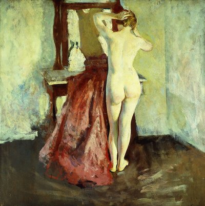镜前裸体 作者 Charles Webster Hawthorne
