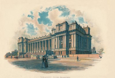 国会大厦，墨尔本，c1890 作者 查尔斯·威尔金森