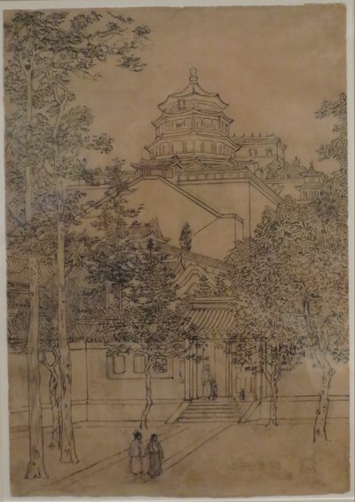 查尔斯-W-巴特利特的作品 "北京颐和园"，HMA 28114 作者 查尔斯·威廉·巴特利特