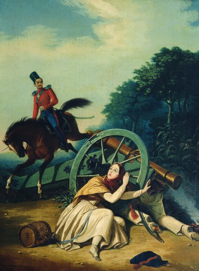 1812年法国 - 俄罗斯战争的场景，1830年代 作者 查尔斯·德·哈姆佩尔恩