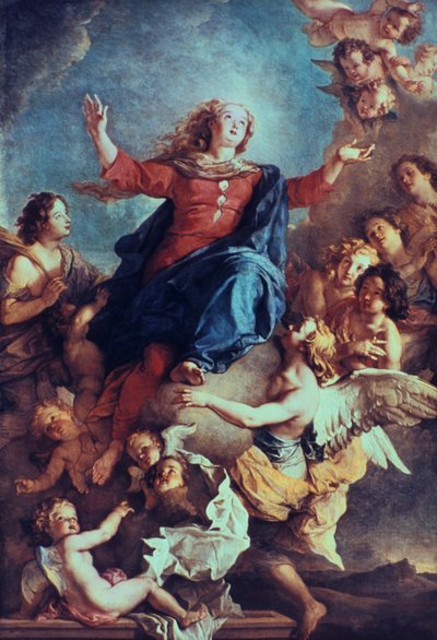 十七世纪十八世纪的圣母升天 作者 Charles de la Fosse