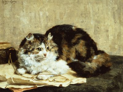 一只虎斑猫 作者 查尔斯·范登艾肯