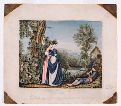 Bessy Bell和Mary Gray，1830年（纸上写着） 作者 夏洛特·勃朗特