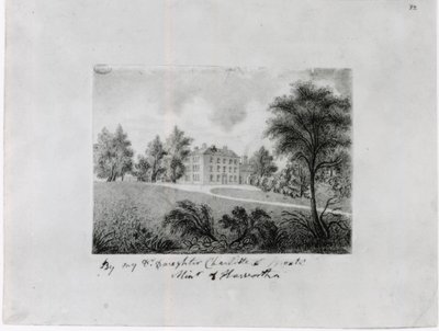 Roe Head School，c.1831-32（纸上） 作者 夏洛特·勃朗特