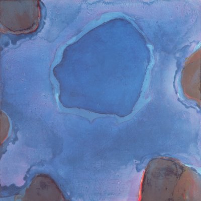Friesian Blue，1997年（石膏板上的油和釉） 作者 Charlotte Johnstone