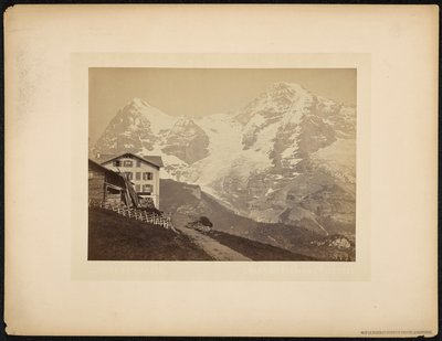 门奇峰和艾嘎峰，从温格纳尔普俯瞰 作者 Charnaux Frères and Cie.