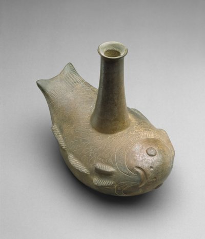 公元前450  -  200年的鱼船（切割的陶器） 作者 查文查文