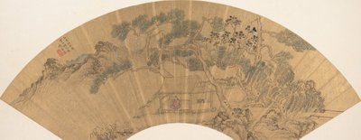 有人物的风景，1635年。 作者 陈继春