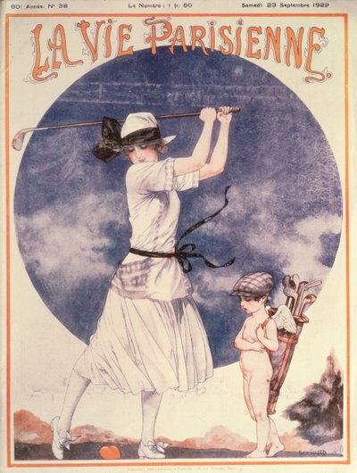 La Vie Parisienne》封面：女子高尔夫球手 作者 谢里·埃鲁阿德