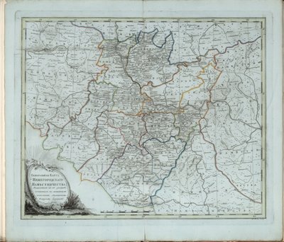 下诺夫哥罗德省总地图，1788年。 作者 切尔诺伊