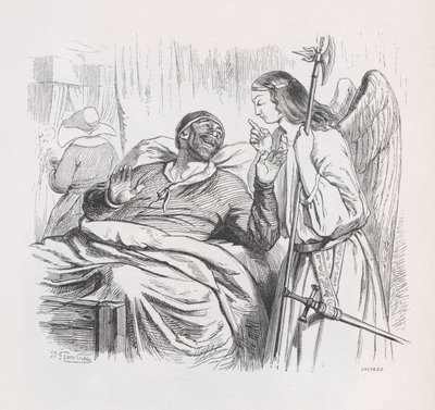 守护天使》出自《贝朗热全集》，1836年。 作者 樱桃