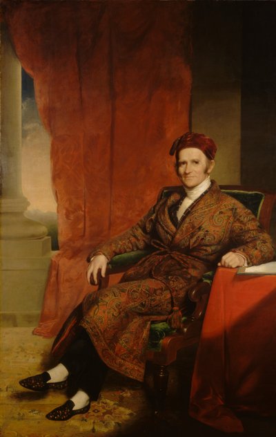 阿莫斯-劳伦斯，约 1845 年（布面油画） 作者 切斯特·哈丁（Chester Harding）