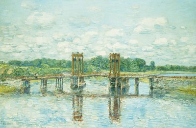 收费桥，新罕布什尔州，埃克塞特附近 作者 Childe Frederick Hassam