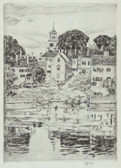 教堂塔楼，朴茨茅斯，1921 年 作者 柴尔德哈桑