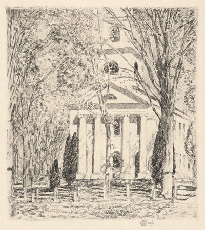 老莱姆教堂，1924 年 作者 柴尔德哈桑