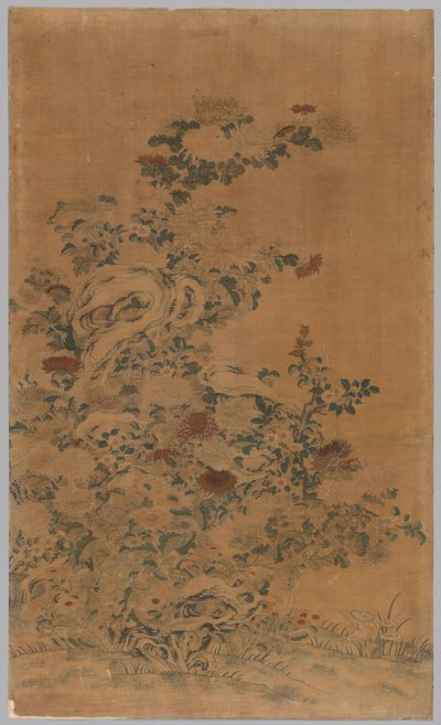 Kesi 小组：岩石与菊花 作者 中国，清朝