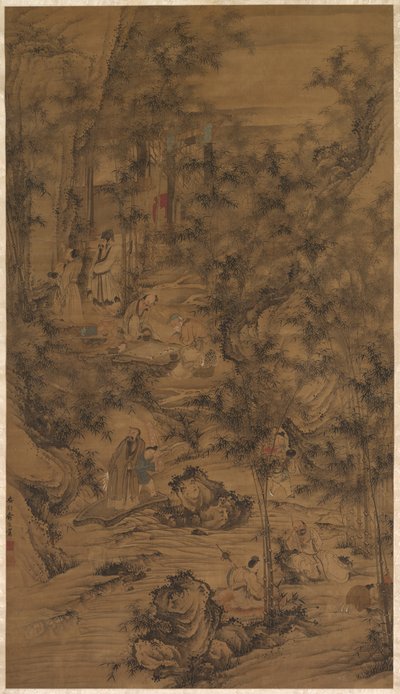 竹林七贤 作者 中国，清朝