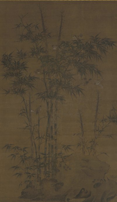 竹子和麻雀，元或明王朝，14世纪末 作者 中文学校