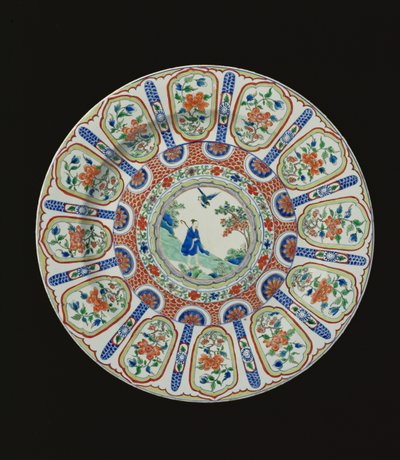充电器描绘了不朽的唐诗李白，康熙时期，c.1690（瓷器） 作者 Chinese School
