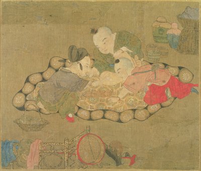 明朝儿童玩，1500（丝绸上的wc） 作者 中文学校