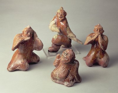 早期中国陶器四大艺人，墓葬，汉代，公元25-220（陶瓷） 作者 Chinese School