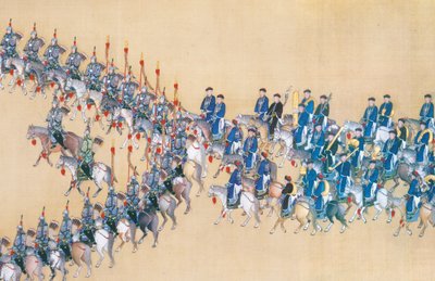 乾隆帝对阅兵式，手卷式阅兵的点评 作者 中文学校