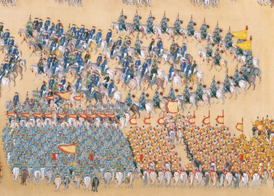 乾隆帝对阅兵式，手卷式阅兵的点评 作者 中文学校