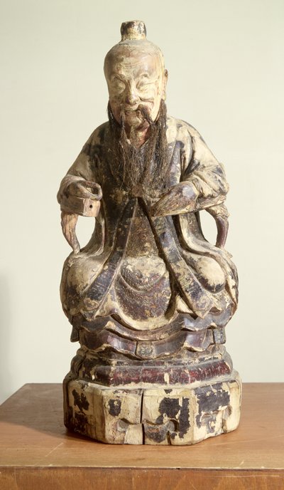 老子（c.604-531）戴着大师的王冠（漆木） 作者 中文学校