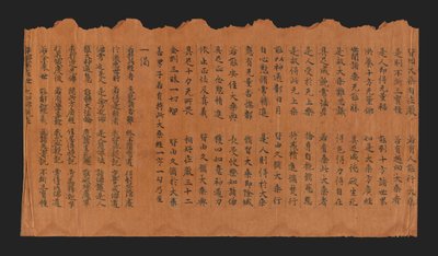 庄严经》手稿
成佛经》手稿（大同
大同市方广禅慧妙觉庄严经》(Fangguang chanhui miezui zhuangyan)
庄严成佛经》手稿，7-8世纪（桑皮纸墨迹）。 作者 中文学校
