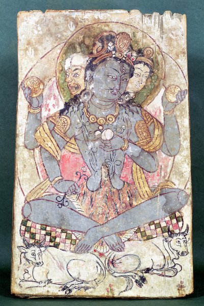 湿婆神像，出自于阗的丹丹-乌力格，约公元前 500-527 年 作者 中文学校