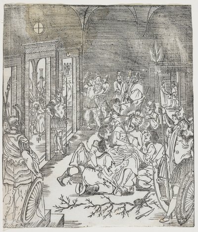基督嘲笑，1637年（木版画） 作者 中文学校