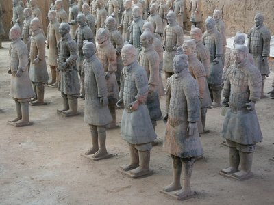 西安博物馆，史皇帝陵墓中的兵马俑 作者 中文学校