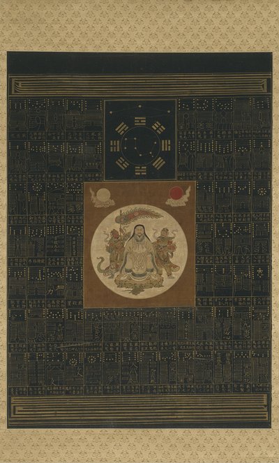 真武与八卦，北斗七星和护符，清朝 作者 中文学校